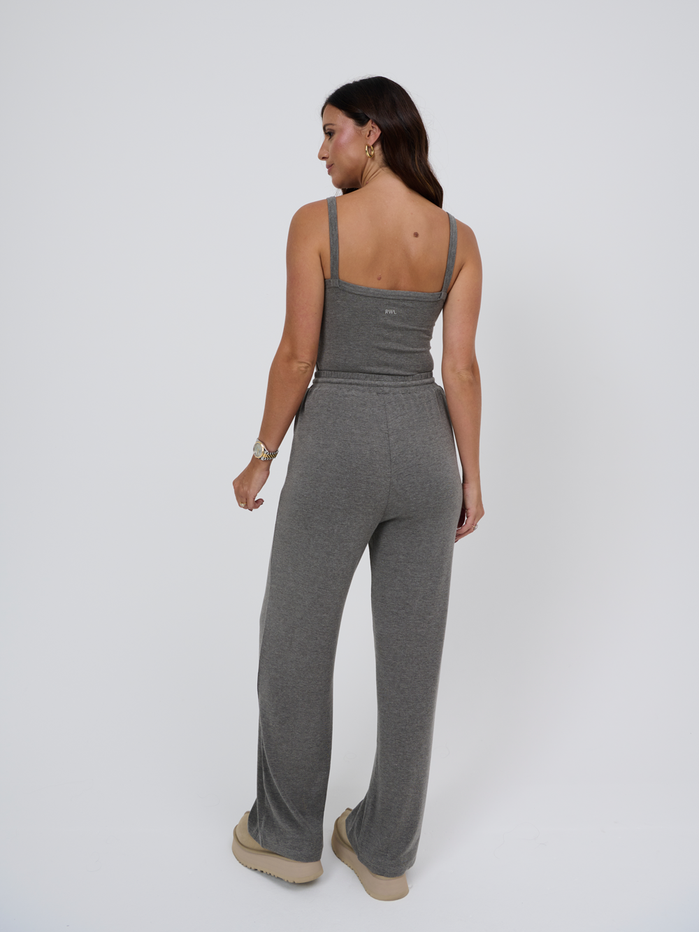 Grey Capsule Lounge Wide leg joggers