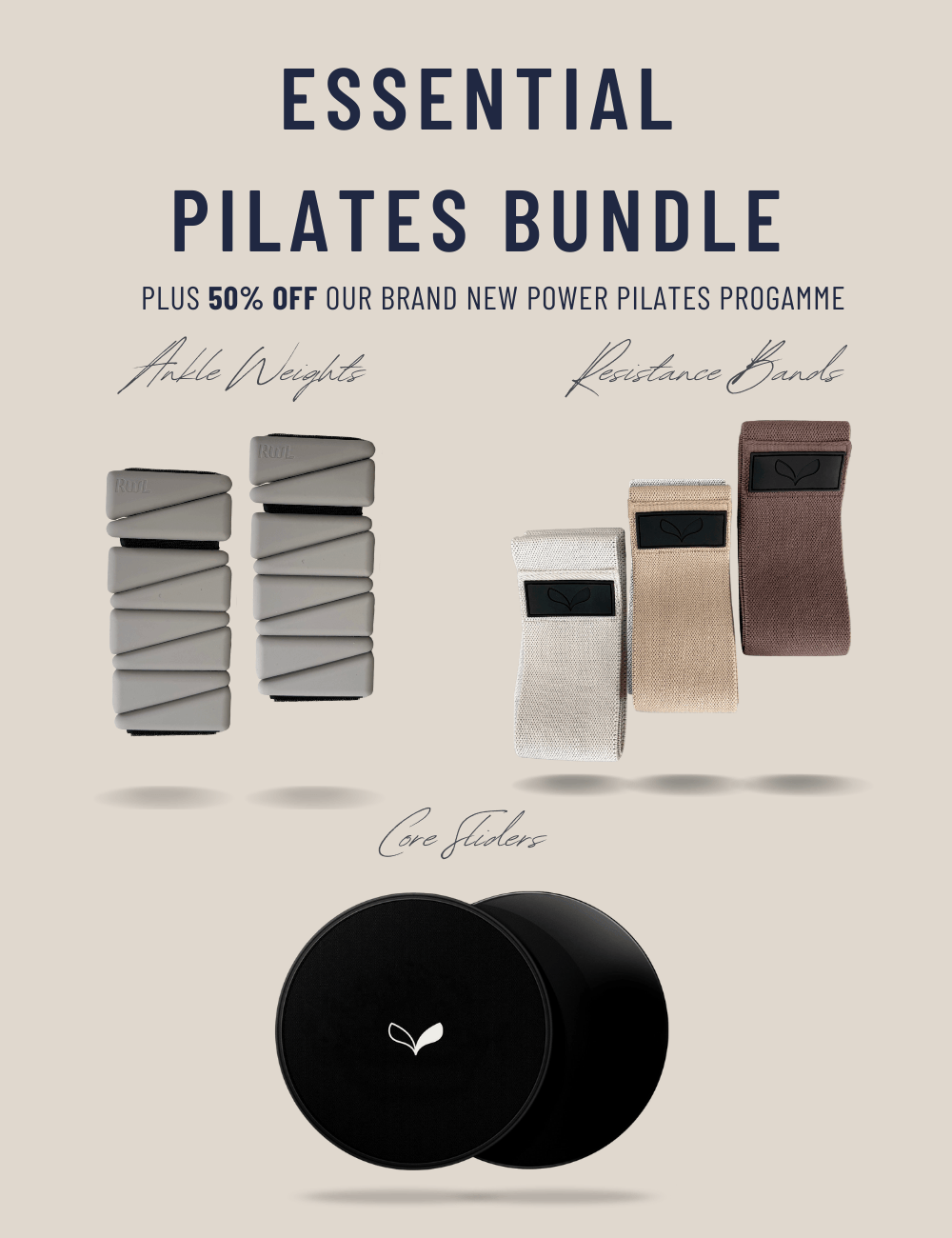 Essential Pilates Bundle - Latte