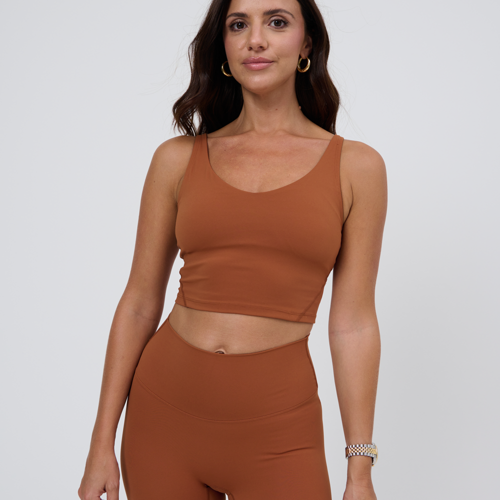 
                      
                        V Neck bra- Burnt orange
                      
                    
