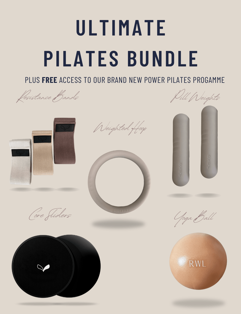 Ultimate Pilates Bundle - Latte