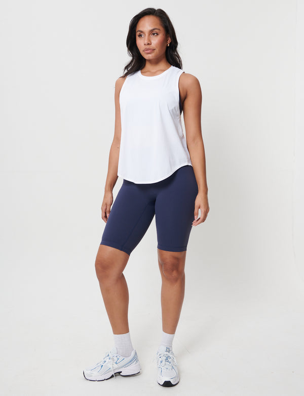 Slash Back Vest - Blanc