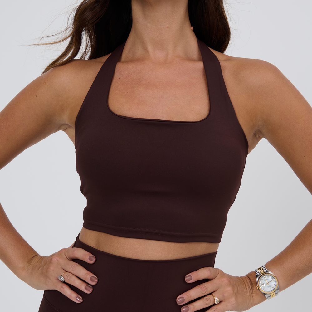 
                      
                        Halter neck bra-Wine
                      
                    