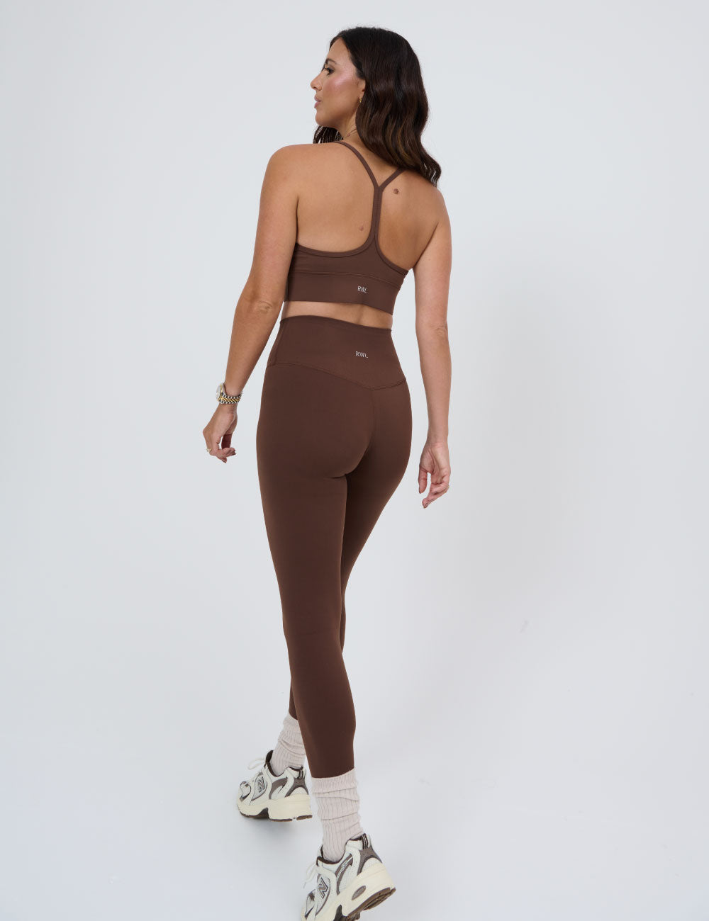 Activewear Chocolate leggings back view