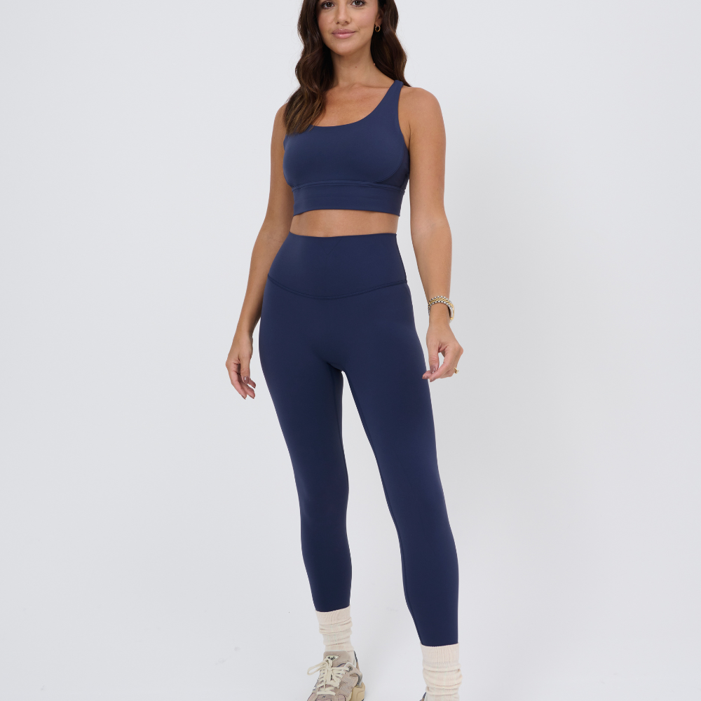 Activewear blueberry so soft leggings front shot