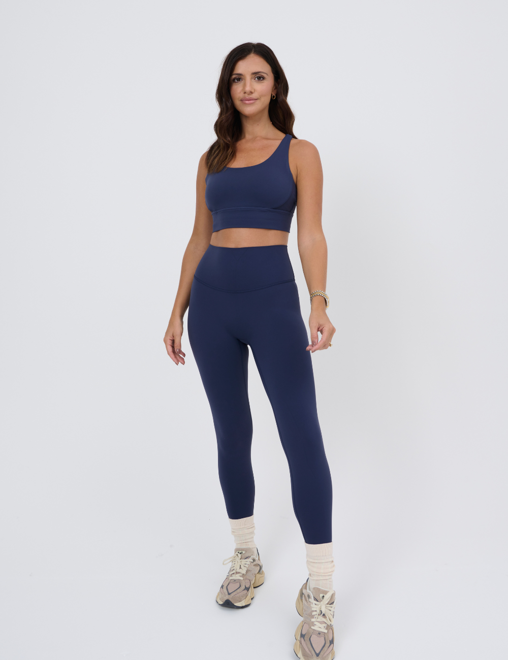 Activewear blueberry so soft leggings front shot