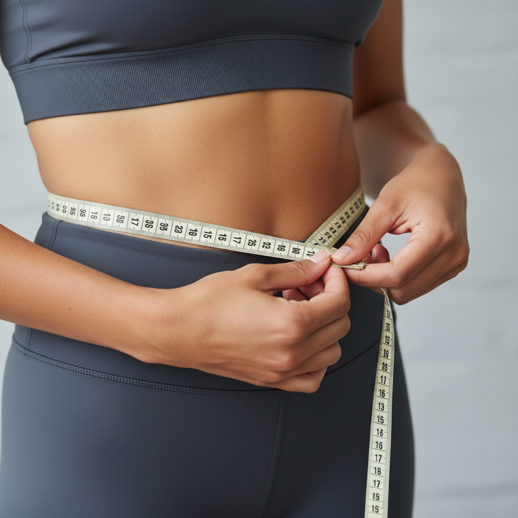 pair of hands using it to measure